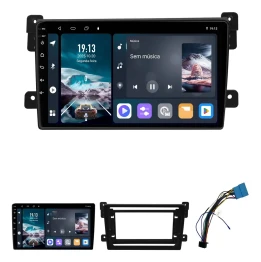 SUZUKI VITARA 2005/2015 KIT PREMIUM - CENTRAL MULTIMÍDIA 9" ADAK ANDROID 8CORE + 4GB RAM + 64GB ROM