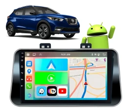 NISSAN KICKS 2016/2021 KIT PREMIUM - CENTRAL MULTIMIDIA 9" ADAK ANDROID 8CORE + 4GB RAM + 64GB ROM