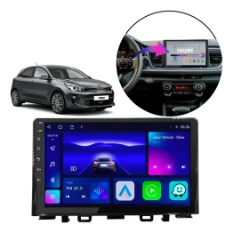 KIA RIO 2018/2023 KIT PREMIUM - CENTRAL MULTIMIDIA 9" ADAK ANDROID 8CORE + 4GB RAM + 64GB ROM