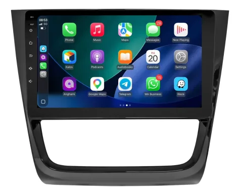 VOLKSWAGEN GOL G6 KIT STANDARD - CENTRAL MULTIMÍDIA 9" ADAK ANDROID 4CORE + 4GB RAM + 64GB ROM