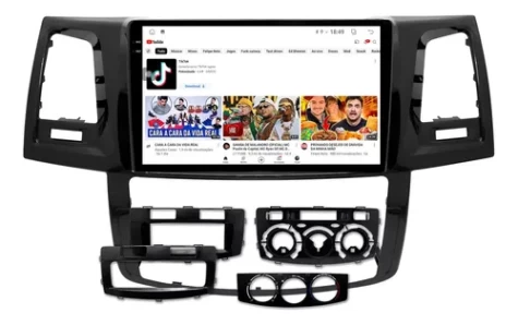 TOYOTA HILUX 2005/2016 DIGITAL/ANALOGICO KIT PREMIUM - CENTRAL MULTIMIDIA 9" ADAK ANDROID 8CORE + 4GB RAM + 64GB ROM