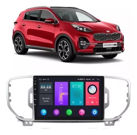 KIA SPORTAGE 2016/2018 KIT PREMIUM - CENTRAL MULTIMIDIA 9" ADAK ANDROID 8CORE + 4GB RAM + 64GB ROM