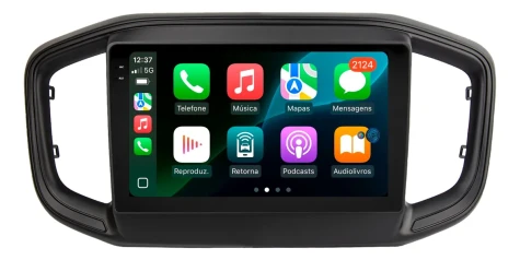 FIAT STRADA 2021/2025 KIT PREMIUM - CENTRAL MULTIMIDIA 9" ADAK ANDROID 8CORE + 4GB RAM + 64GB ROM