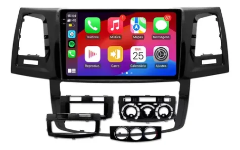 TOYOTA HILUX 2005/2016 DIGITAL - ANALOGICO KIT STANDARD - CENTRAL MULTIMIDIA 9" ADAK ANDROID 4CORE + 4GB RAM + 64GB ROM