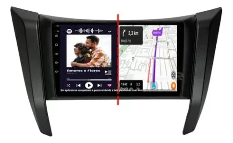 NISSAN FRONTIER 2017/2025 KIT STANDARD - CENTRAL MULTIMÍDIA 9" ADAK ANDROID 4CORE + 4GB RAM + 64GB ROM