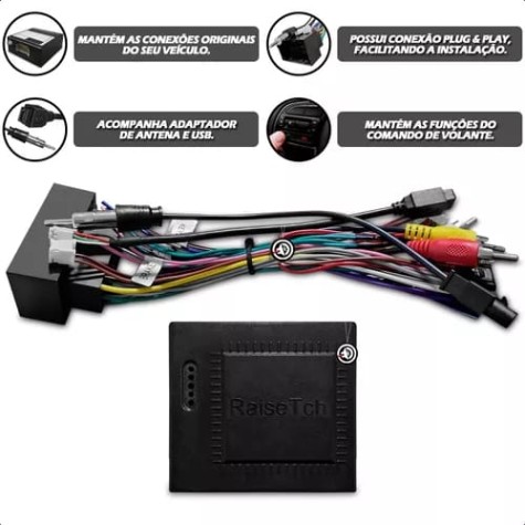 FIAT TORO 2016/2022 KIT PREMIUM - CENTRAL MULTIMIDIA 9" ADAK ANDROID 8CORE + 4GB RAM + 64GB ROM