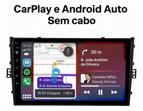 VOLKSWAGEN VIRTUS-TCROSS-POLO 2018/2023 KIT PREMIUM - CENTRAL MULTIMÍDIA 9" ADAK ANDROID 8CORE + 4GB RAM + 64GB ROM