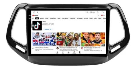 JEEP COMPASS 2016/21 KIT STANDARD - CENTRAL MULTIMIDIA 10.1" ADAK ANDROID 4CORE + 2GB RAM + 64GB ROM