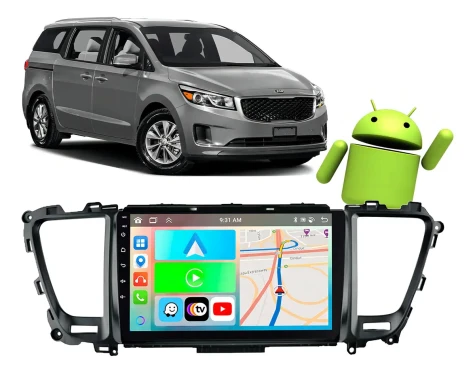 KIA CARNIVAL 2014+ KIT PREMIUM - CENTRAL MULTIMIDIA 9" ADAK ANDROID 8CORE + 4GB RAM + 64GB ROM