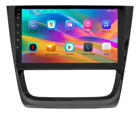 VOLKSWAGEN GOL G6 KIT STANDARD - CENTRAL MULTIMÍDIA 9" ADAK ANDROID 4CORE + 4GB RAM + 64GB ROM