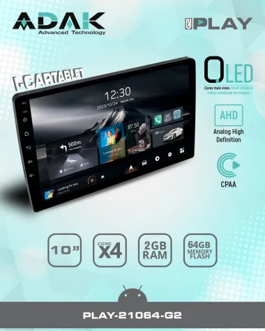 EEP COMPASS 2010/16 KIT STANDARD - CENTRAL MULTIMIDIA 10.1" ADAK ANDROID 4CORE + 2GB RAM + 64GB ROM