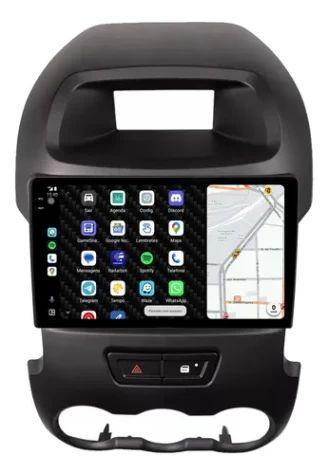 FORD RANGER 2011/2018 KIT PREMIUM - CENTRAL MULTIMIDIA 9" ADAK ANDROID 8CORE + 4GB RAM + 64GB ROM