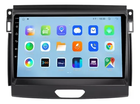 FORD RANGER 2019/2025 KIT STANDARD - CENTRAL MULTIMÍDIA 9" ADAK ANDROID 4CORE + 4GB RAM + 64GB ROM