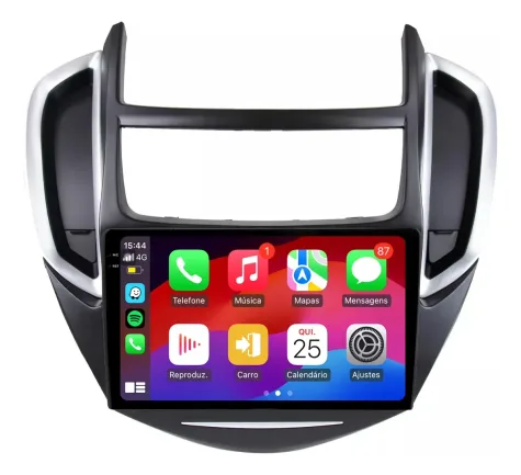 CHEVROLET TRACKER 2012/2016 KIT STANDARD - CENTRAL MULTIMÍDIA 9" ADAK ANDROID 4CORE + 4GB RAM + 64GB ROM