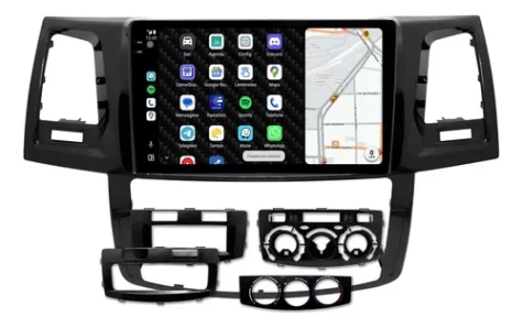 TOYOTA HILUX 2005/2016 DIGITAL/ANALOGICO KIT PREMIUM - CENTRAL MULTIMIDIA 9" ADAK ANDROID 8CORE + 4GB RAM + 64GB ROM
