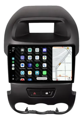 FORD RANGER 2011/2018 KIT STANDARD - CENTRAL MULTIMIDIA 9" ADAK ANDROID 4CORE + 4GB RAM + 64GB ROM