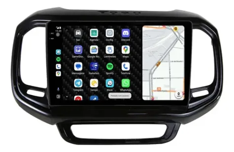 FIAT TORO 2016/2022 KIT STANDARD - CENTRAL MULTIMIDIA 9" ADAK ANDROID 4CORE + 4GB RAM + 64GB ROM